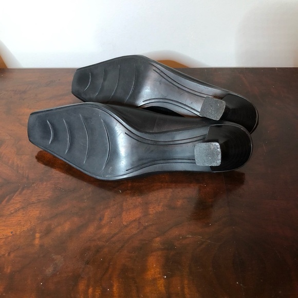 J.JILL MULES pumps soft BLACK LEATHER 7 1/2 women’s size 7.5 EUC - Picture 4 of 5